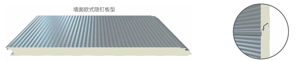 930mm1000mm Heat Insulated PU Sandwich Panels for Cold Room