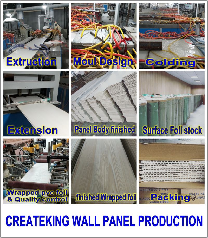 Wood Pattern Interior Decoration PVC Panel PVC Ceiling PVC Wall Panel
