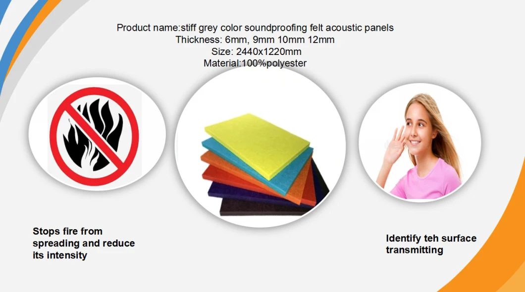 Manufacturer Supply Soundproofing Felt with Panel Composition Acoustic Panel
