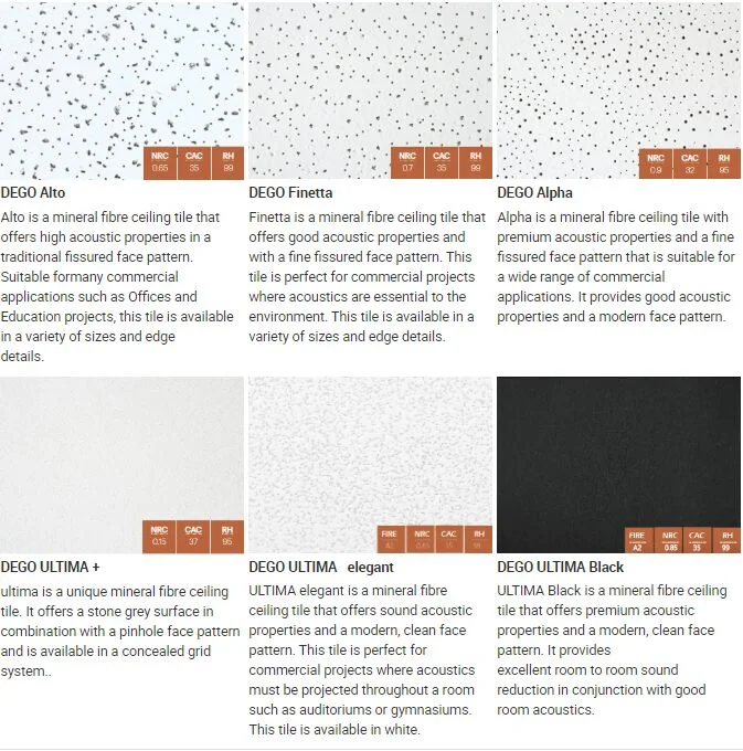 Special Shape Customized Decorative Sound-Absorbing Fiberglass Ceiling Panels