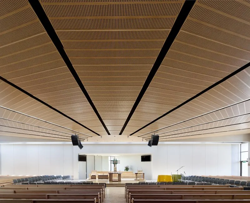 Acoustic Plywood Panels for Church, Banquet Hall, Airport, Railway Station