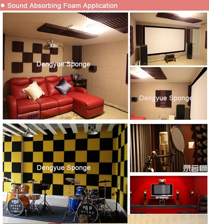 Acoustic Wedge Panels Noise Control Home Theaters Soundproof Foam