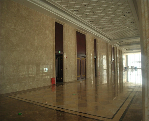 Hotel Decoration Beige Travertine Marble Price Omani Beige Marble for Wall Tile