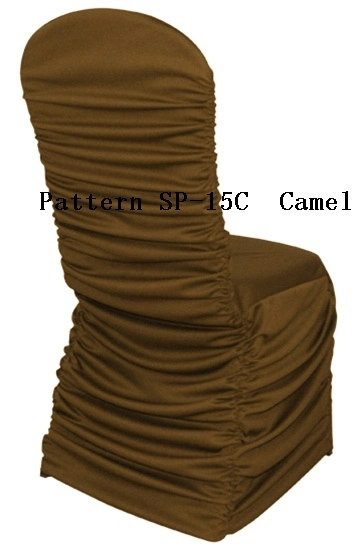Rouge Pleated Chair Covers Pattern Sp-15c Banquet Wedding Hotel Decoration
