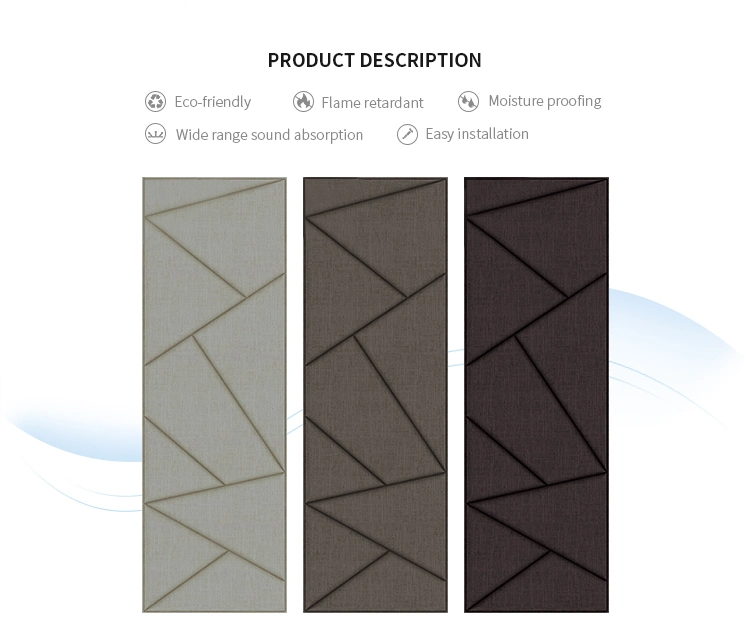 Fabric Acoustic Panel, Beautiful Sound-Absorbing Panel Stick on The Wall