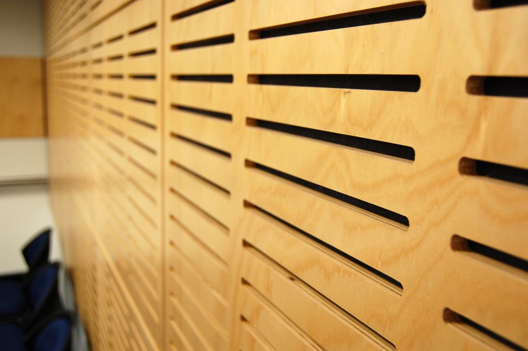 Acoustic Plywood Panels Wall for Sports Hall Decoration Material