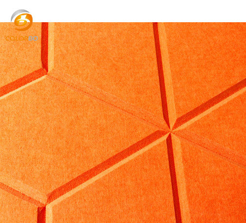 100%Pet Wall Covering Decoration Material Polyester Fiber Sound Absorption Acoustic Baffle Panel