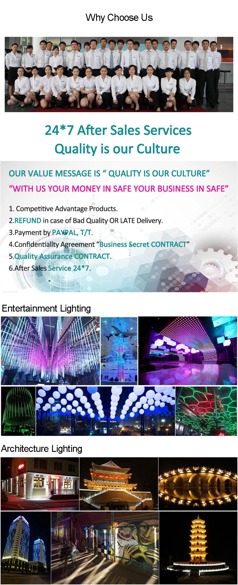 Ceiling Lighting Video Effect Bar Decorative LED Stage Light
