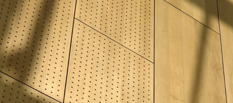 Acoustic Plywood Panels Wall for Sports Hall Decoration Material