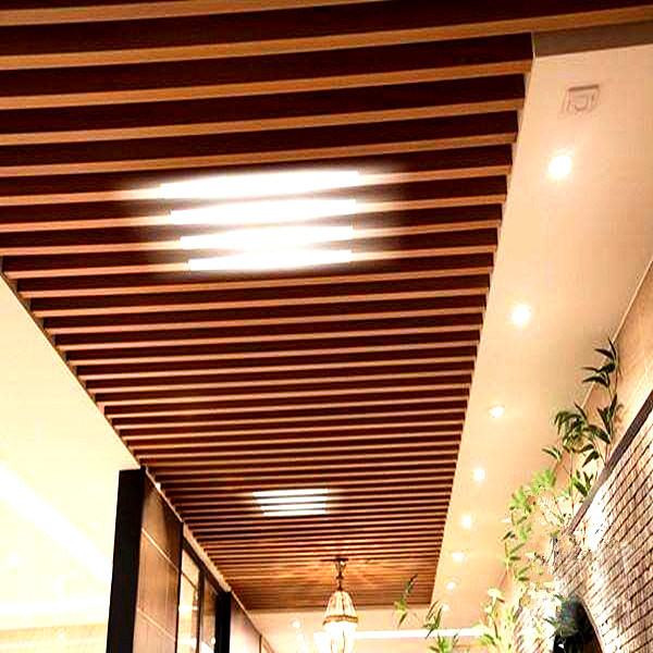 Rectangular Shape Aluminium Baffle Ceiling Aluminum U Shape Ceiling Tiles