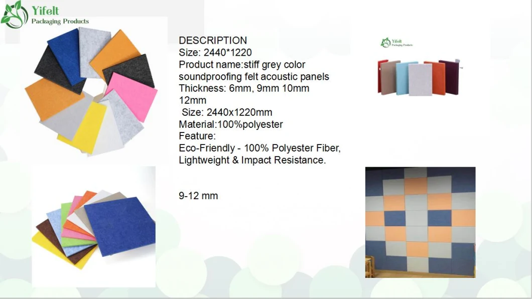 Manufacturer Supply Soundproofing Felt with Panel Composition Acoustic Panel