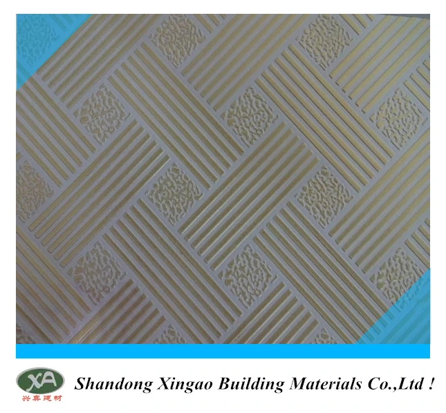 Fireproof and Soundproof Aluminum Background Acoustic Perforated Gypsum Ceiling Tiles 600X600 with Metal Accessories