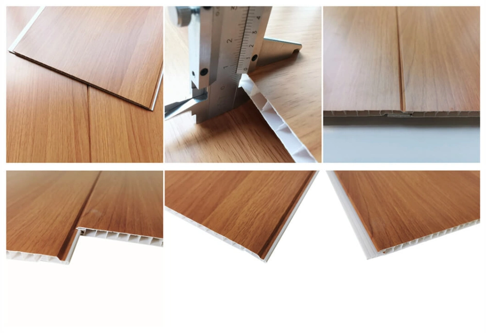 Wood Grain Laminated Plastic Wall Board PVC Suspended False Ceiling Tile