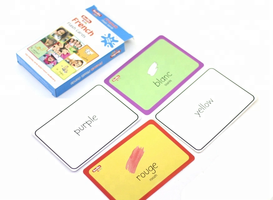 China Factory Custom Print High Quality Paper Playing Card Flash Cards for Kids