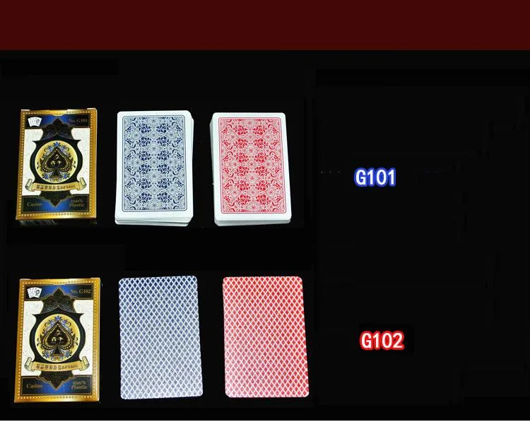 Casino Quality 100% PVC Playing Cards/Plastic Poker Playing Cards