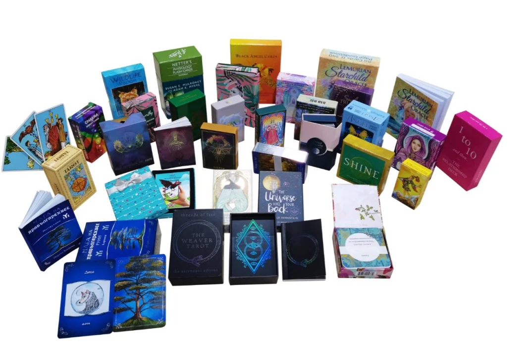 Custom Design Tarot Cards Deck Rider Waite Original Cards Tarot with Lid-Bottom Box