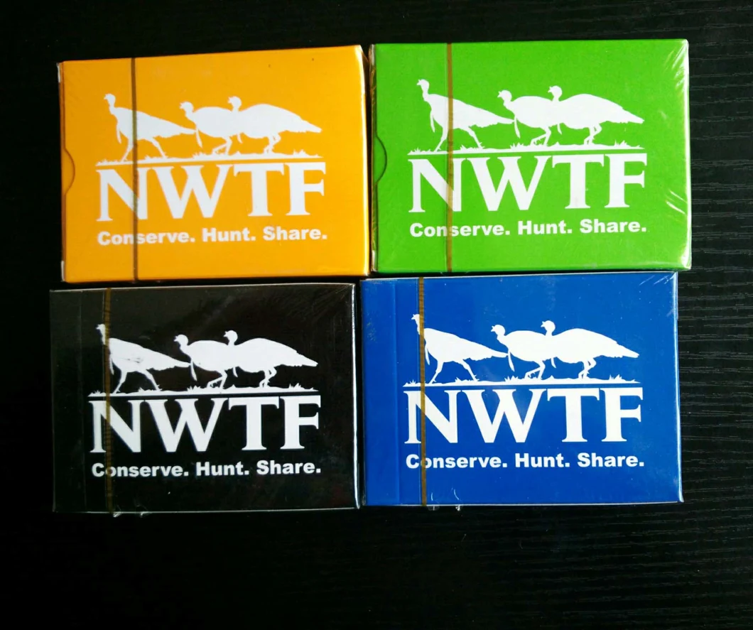 Blue Nwft Paper Playing Cards/Poker Playing Cards with 4 Different Colors