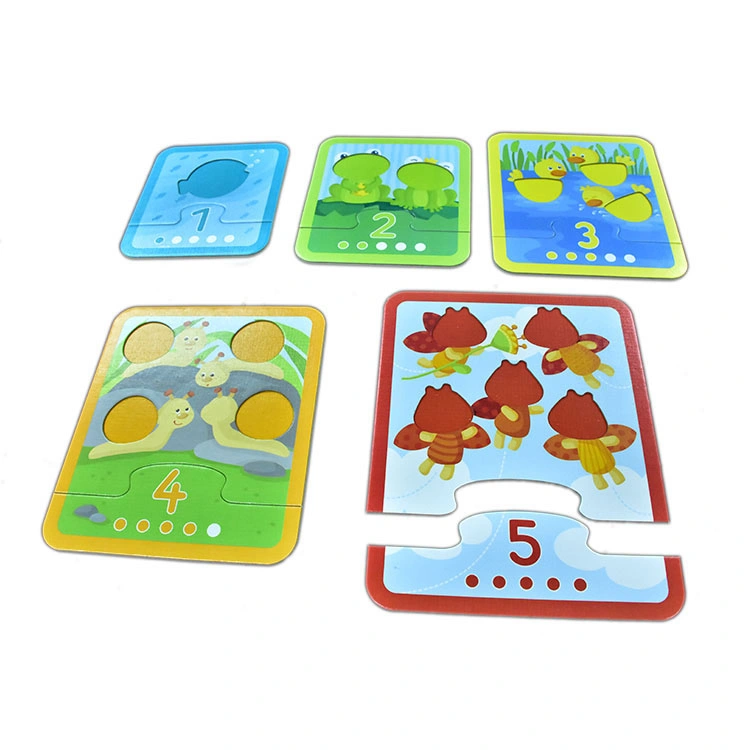 New Customized Printing Funny Kids Early Educational Puzzle Playing Card Memory Cards
