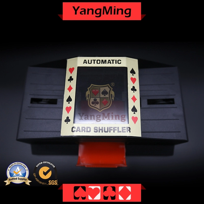 International Gambling Poker Table 1-2 Deck Dual-Use Battery Power Playing Cards Shuffler (YM-CS02)