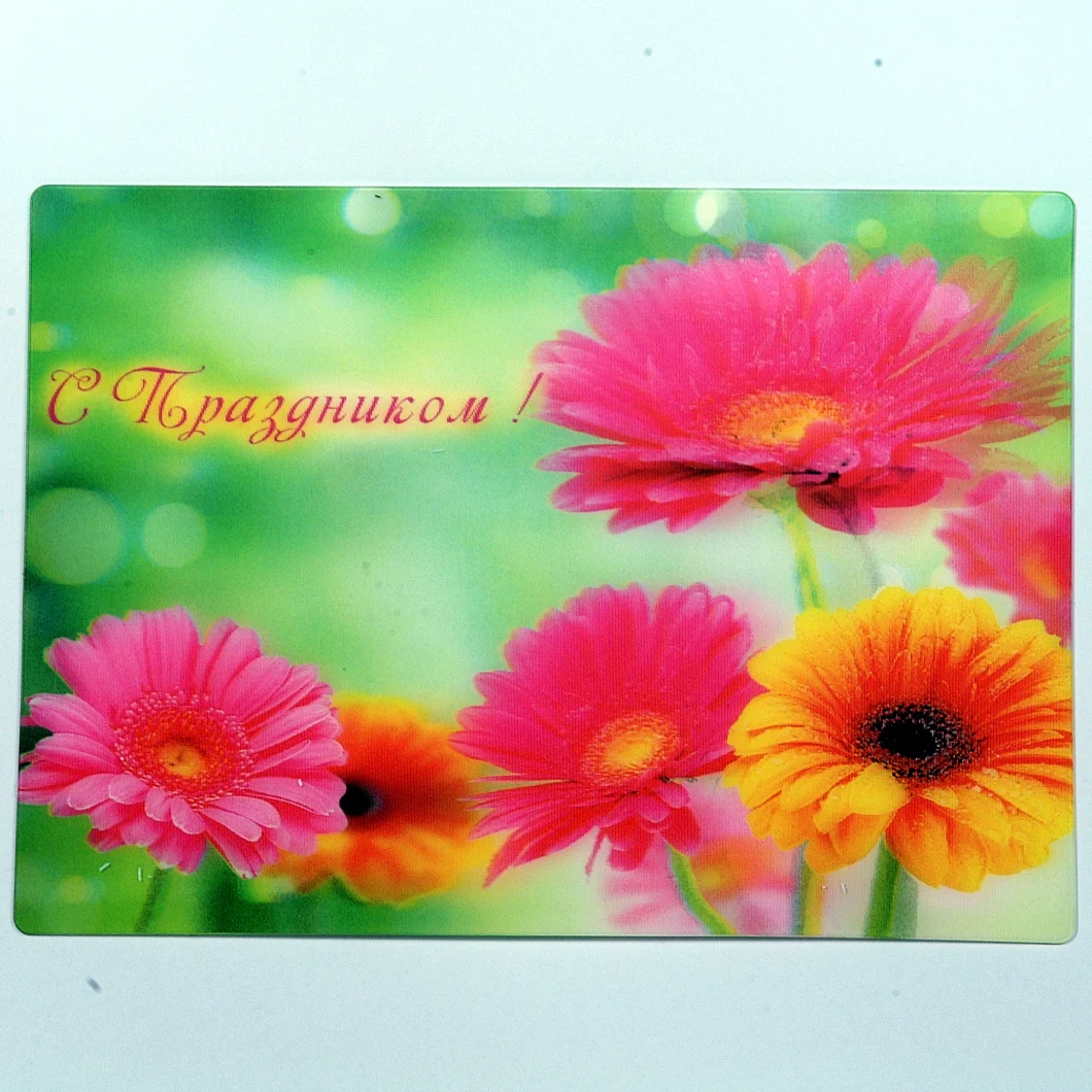 High Resolution Lenticular Pictures Printed 3D Card for Business Cards/Advertisement/Game Cards