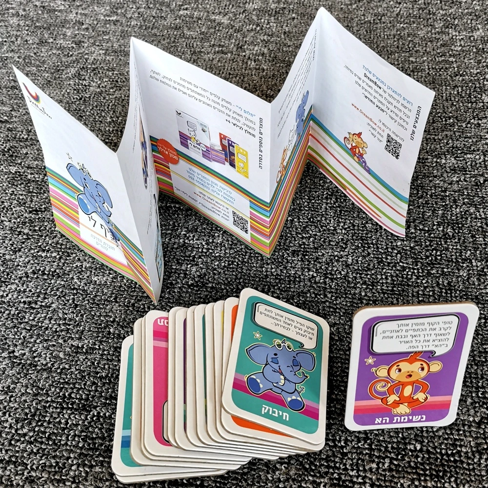 Hot Sale High Quality Custom Tin Box Kids Card Game/Playing Cards/Educational Kids Flash Cards