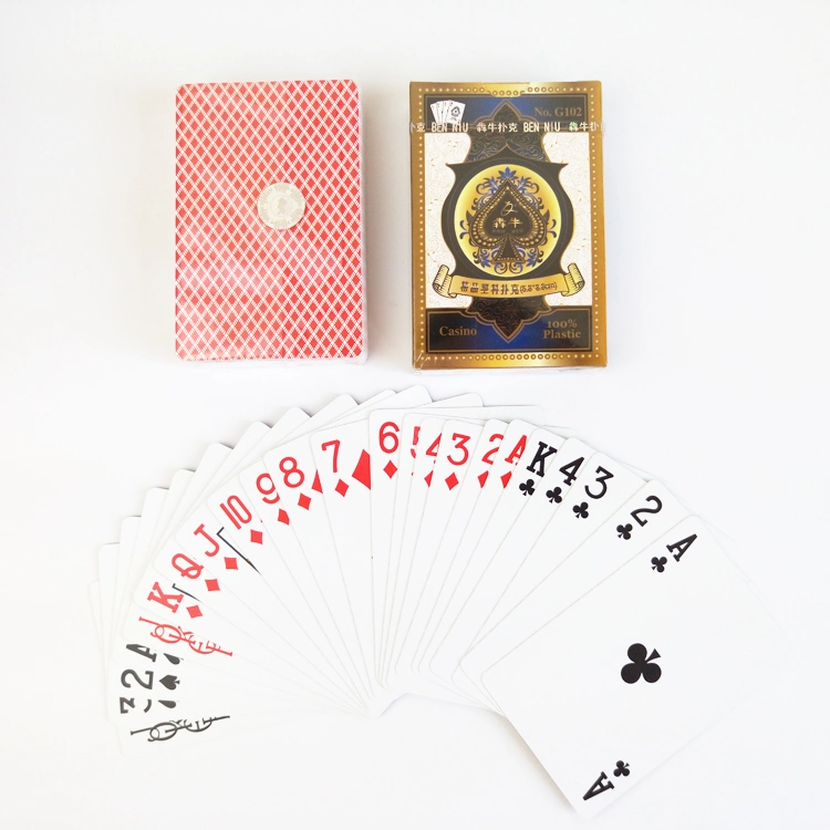 Casino Quality 100% PVC Playing Cards/Plastic Poker Playing Cards
