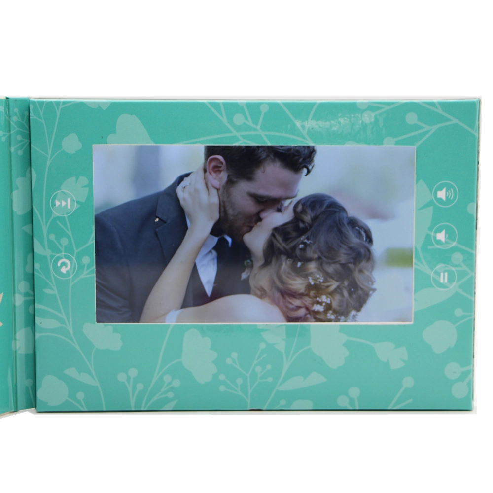 Custom LCD Video Invitation Brochure Card/Video Greeting/Wedding Card/Video Business Card