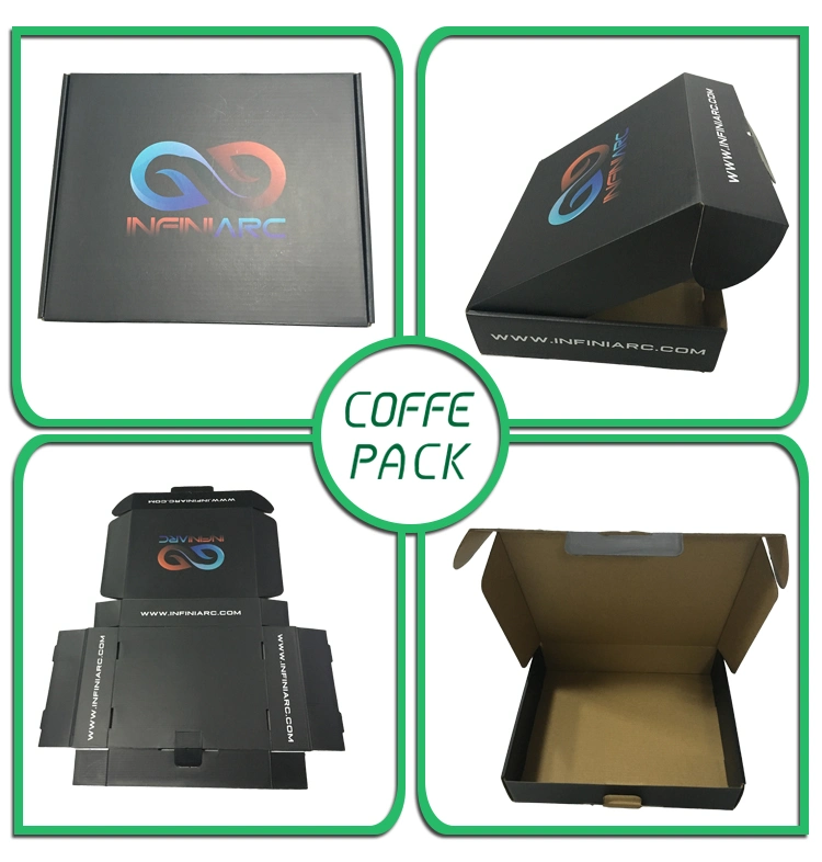 Black Custom Gift Paper Packaging Boxes Corrugated Cardboard Mailer Carton Shipping Boxes