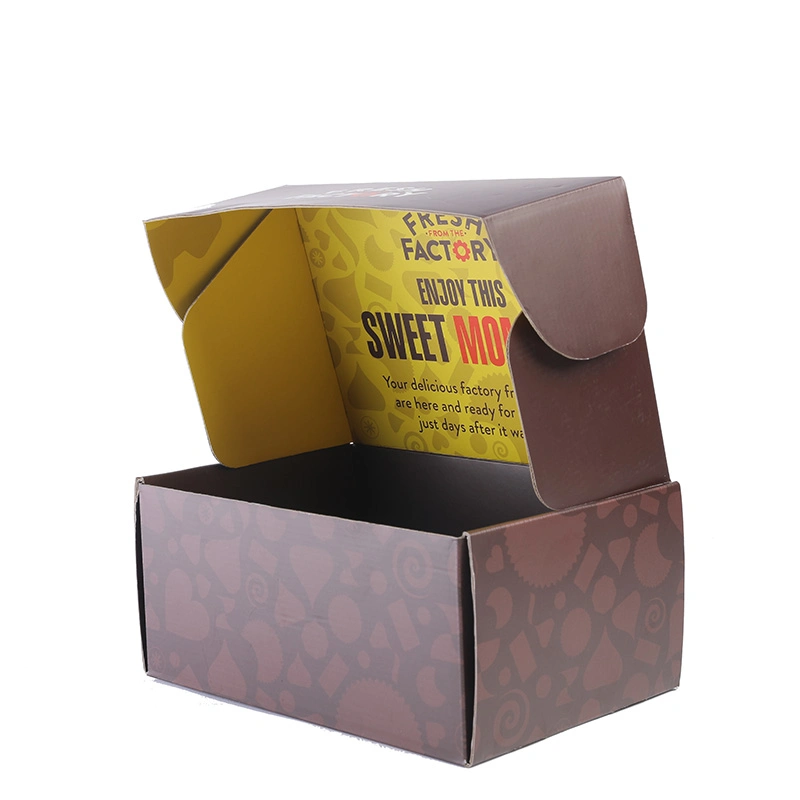 Custom Corrugated Colored Printing Boxes Tuck Mailer Set Top Packaging Box