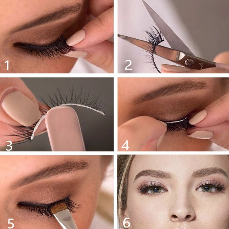 Create Your Own Brand Mink Eyelashes False Silk Synthetic Eyelash with Private Label