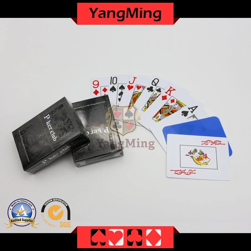 Texas Hold Em Poker 100% Plastic Playing Cards Gambling Poker Club PVC Cards Ym-PC02