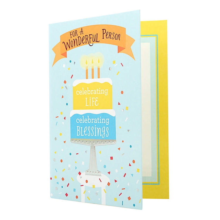 Personalized Happy Birthday Music Chip Greeting Card