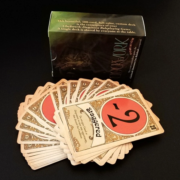 Custom Deck Clock Work Paper Cards Game