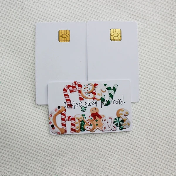 Standard Credit Card Size Inkjet Smart 4428 Chip IC Card
