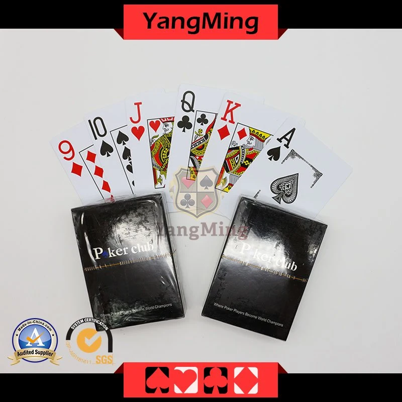 Texas Hold Em Poker 100% Plastic Playing Cards Gambling Poker Club PVC Cards Ym-PC02
