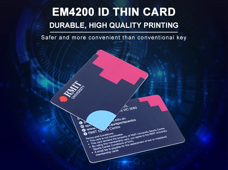 Em4200 ID Thin Card Hot Selling Business Card PVC/Custom Printing PVC ID Card