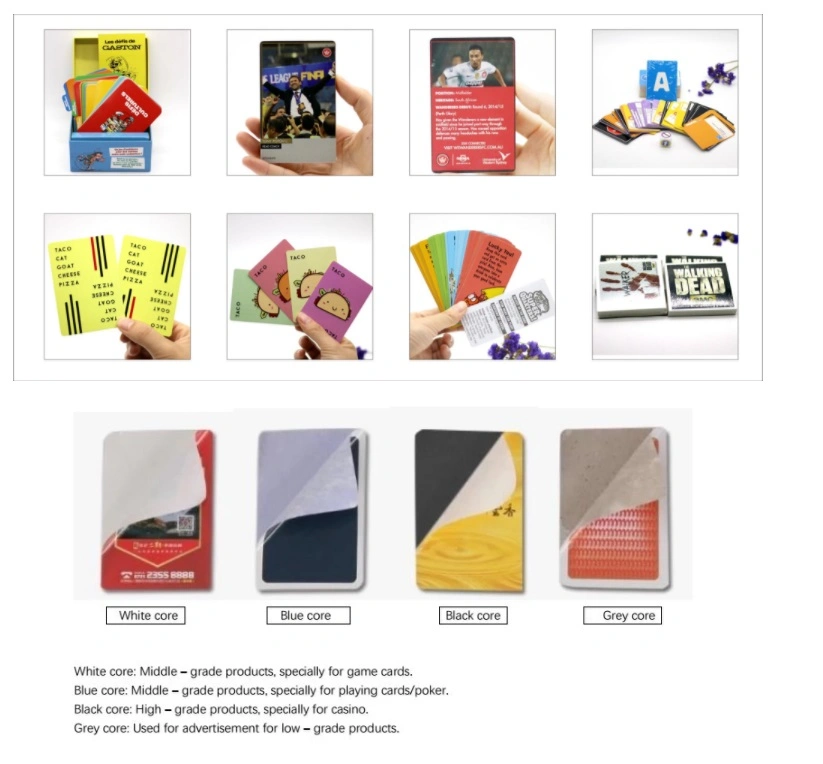 Customized Plastic Cards PVC Educational Playing Card Waterproof Card Game Printing for Children