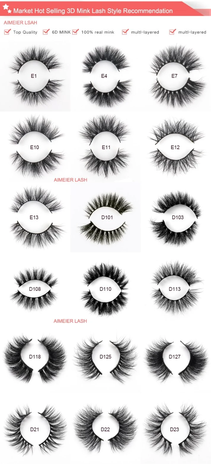 Create Your Own Brand Siberian Strip Applicator 6D Private Label Mink Eyelash