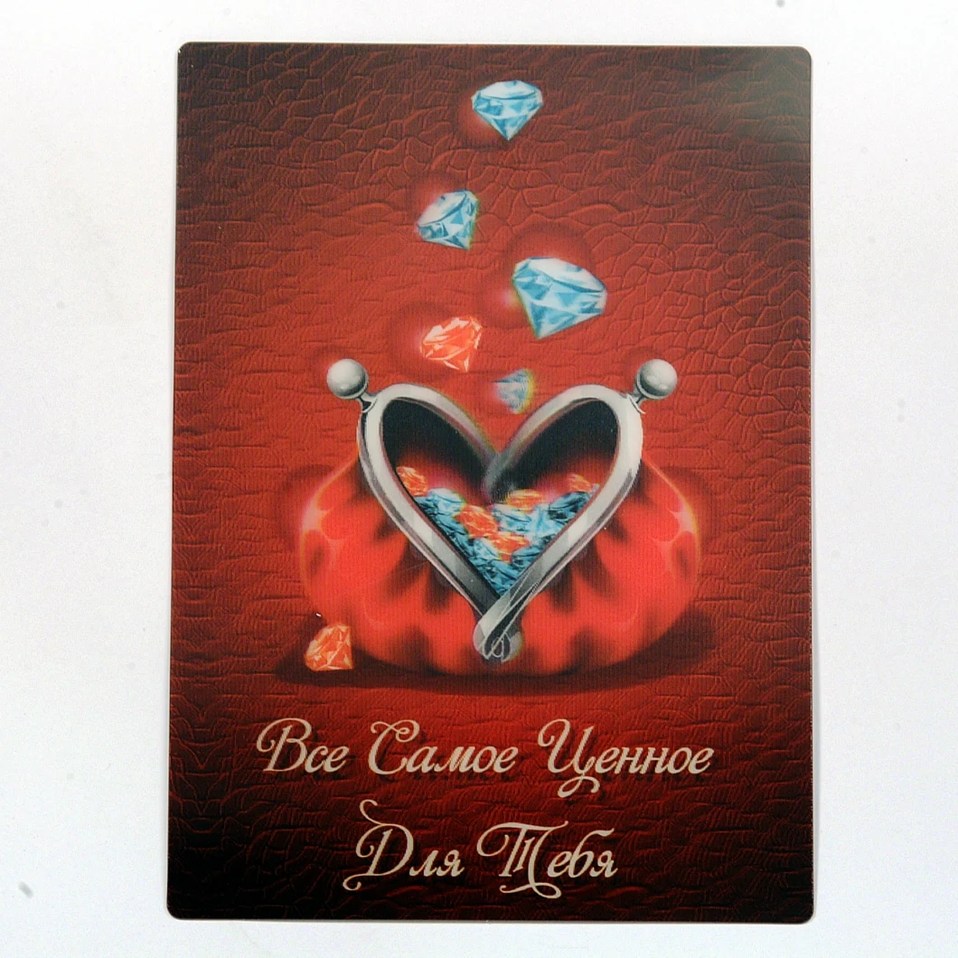 High Resolution Lenticular Pictures Printed 3D Card for Business Cards/Advertisement/Game Cards