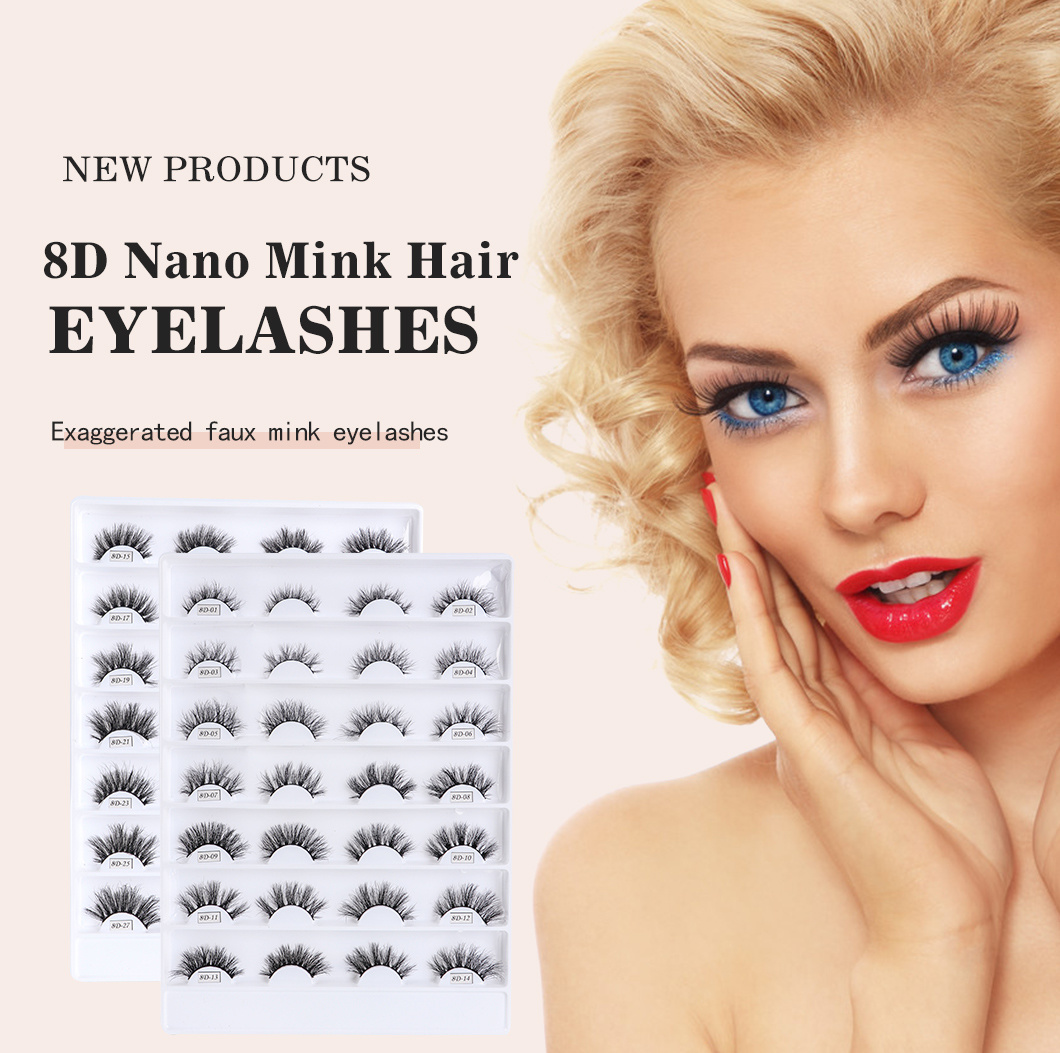 Donhon Russian Eyelash Extension Faux Mink Fur Create Your Own Brand Eye Lashes Faux Mink Eyelashes
