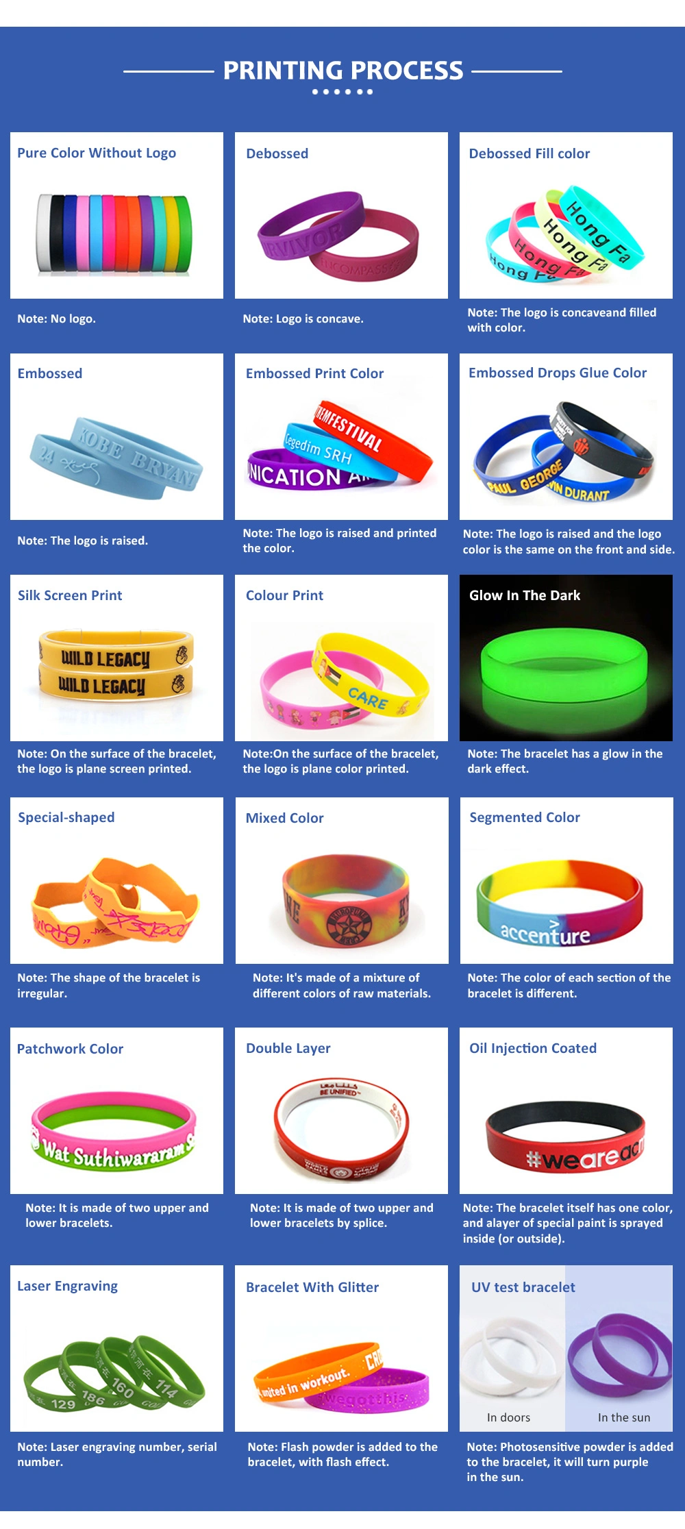 Create Your Own Festival Logo Silicone Bracelet Wristband