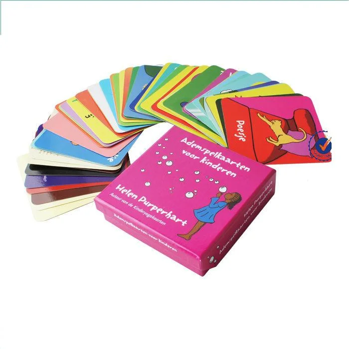 Colorful Kids Paper Game Card/Paper Playing Cards/Poker Cards