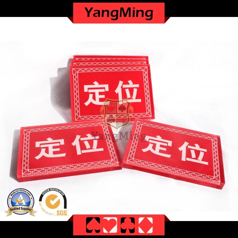 Niuniu Gambling Poker Table Dealer Button Lace Locate Brand Texas Poker Playing Cards Accessories (YM-LE01)