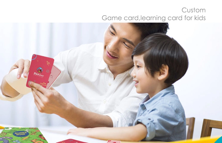 Custom Printed Playing Memory Kids Educational Paper Flash Graphic Card