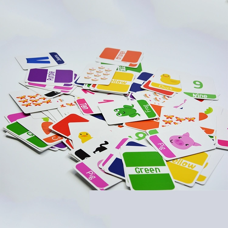 Factory Price Custom Printed Kids Playing English Learning Card Game