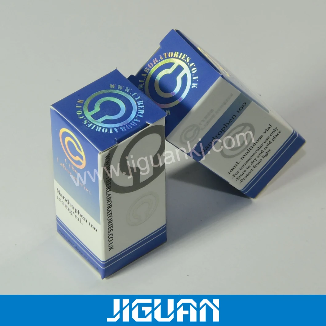 Customized Color Logo Printed Artpaper Tuck End Box Vial Boxes