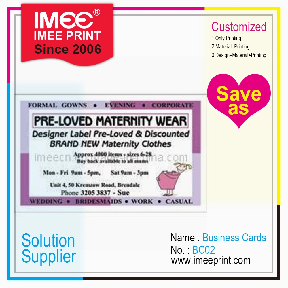 Imee Print Customized Printing Business Cards Bc02