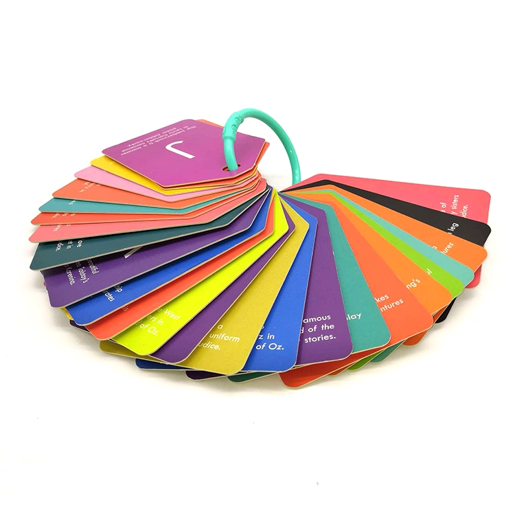Custom Printed Playing Memory Kids Educational Paper Flash Graphic Card