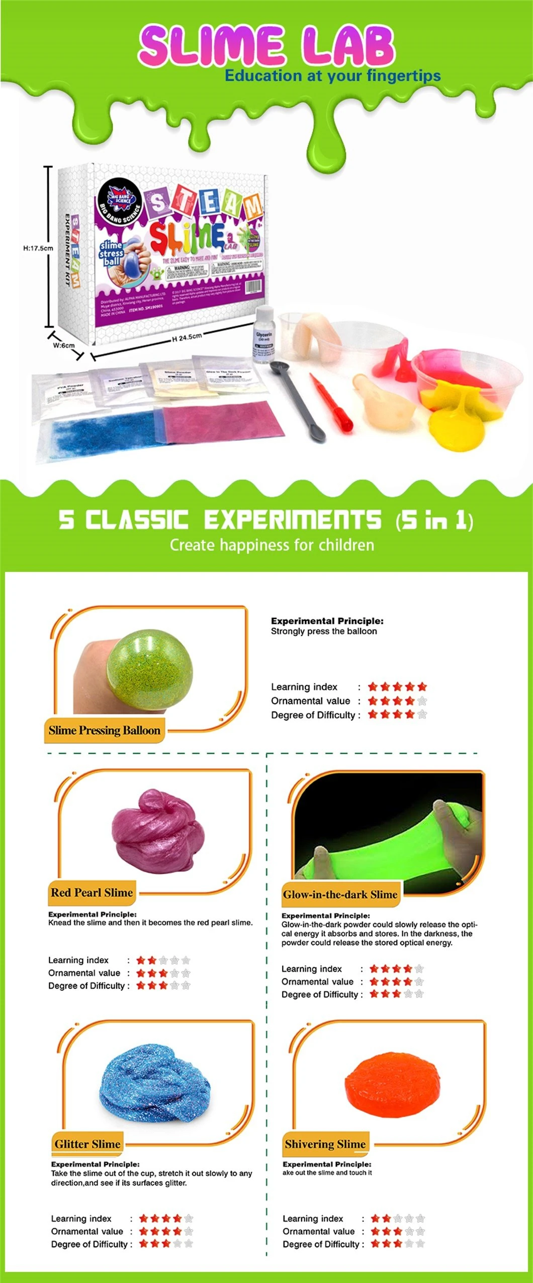 Create Your Own Slime Lab DIY Slime Kit