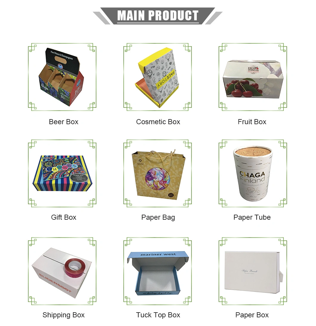 Retail Packaging Supplies Cosmetic Tuck Top Boxes Custom Printing White Cardboard Packaging Box